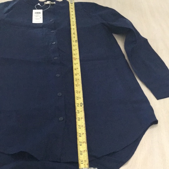 EILEEN FISHER ORGANIC LINEN LONG TUNIC SHIRT - Picture 7 of 7